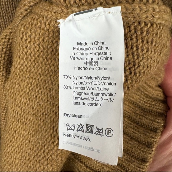 J. Crew Wool Tan Sweater with Jewel Buttons Preppy Classic - Picture 6 of 6